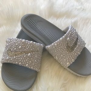Custom Rhinestone Nike Slides